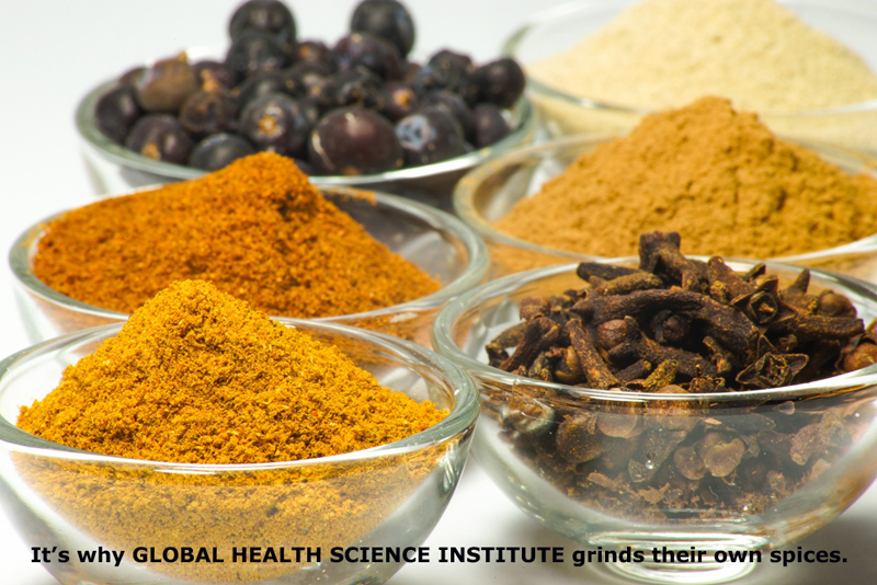 Why Global Health Science Institute grinds their own spices!